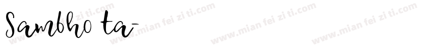 Sambho ta下栽字体转换